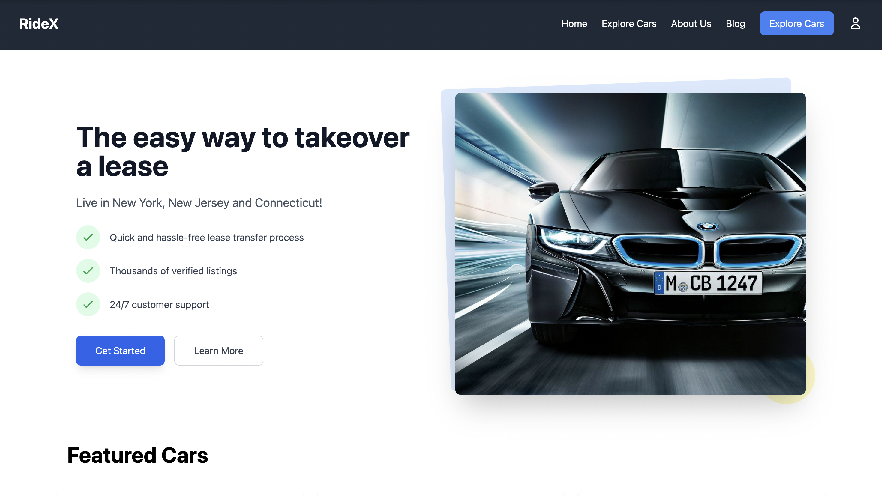 Car Rental project screenshot